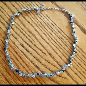 Blue/Turquoise/Green Crystal necklace